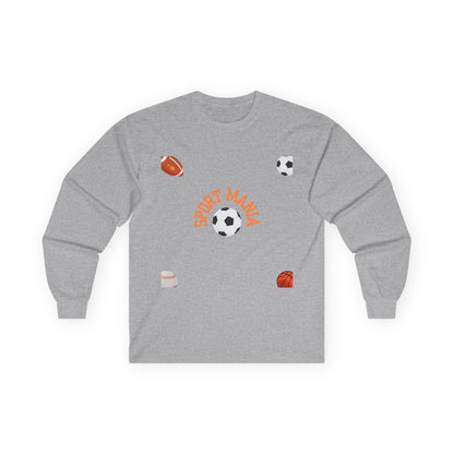 Sport Long Sleeve Tee - Fun Sports Design for Active Lifestyle