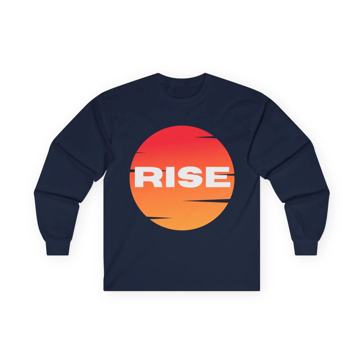 Sunrise RISE Long Sleeve Tee - Motivational Unisex Cotton Shirt for Inspiration - RizQ Life 