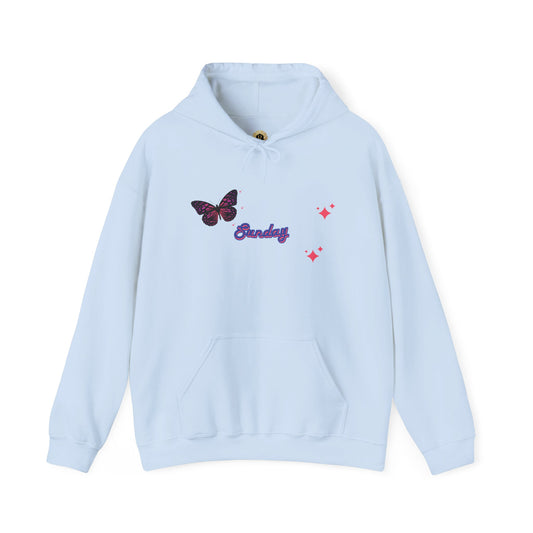 Butterfly Sunday Hoodie Sweatshirt For Women's