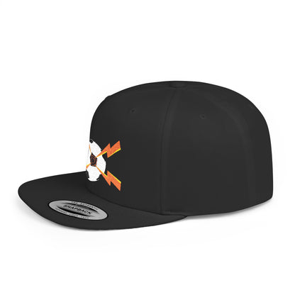 Soccer flat bill snapback hat – adjustable, stylish, and perfect for streetwear, casual outings, festivals, and gifting.