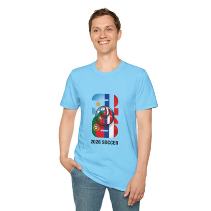2026 Soccer World Flags T-Shirt | Football Tournament Graphic Tee