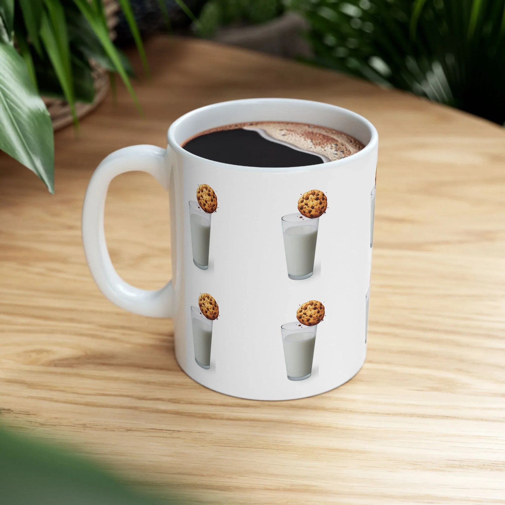 Mug - Cookie & Milk Ceramic Mug - Fun Drinkware for Cookie Lovers (11oz/15oz) - RizQ Life 