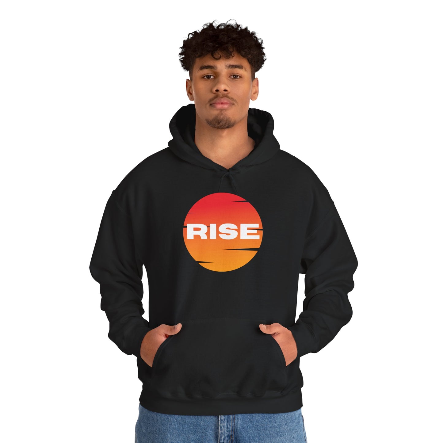 Men's Rise Sunset Hoodie - Comfortable Heavy Blend Sweatshirt