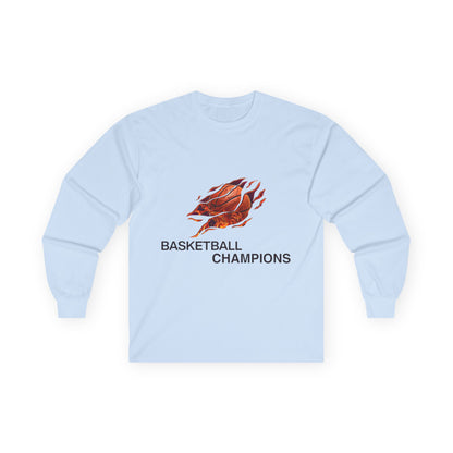 Basketball Champions Long Sleeve Tee - Unisex Cotton Shirt