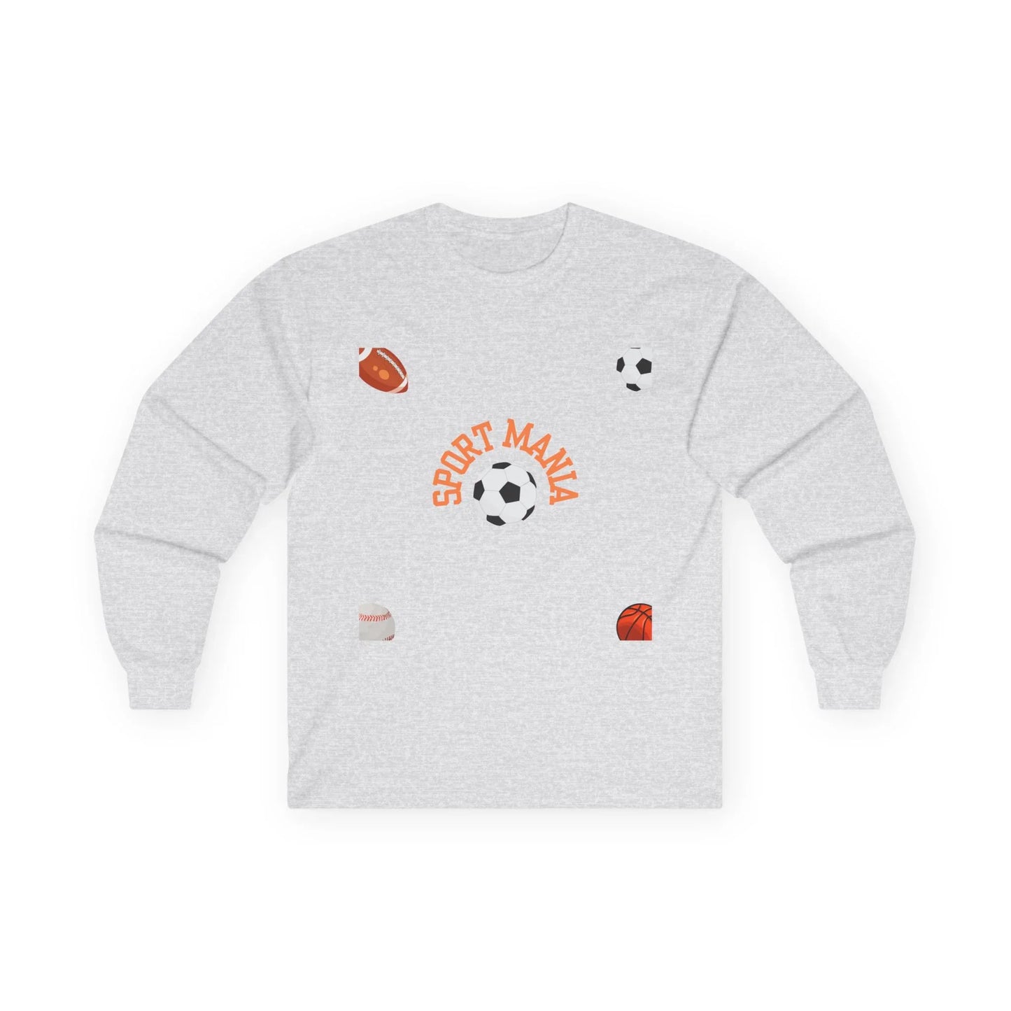 Sport Long Sleeve Tee - Fun Sports Design for Active Lifestyle - RizQ Life 