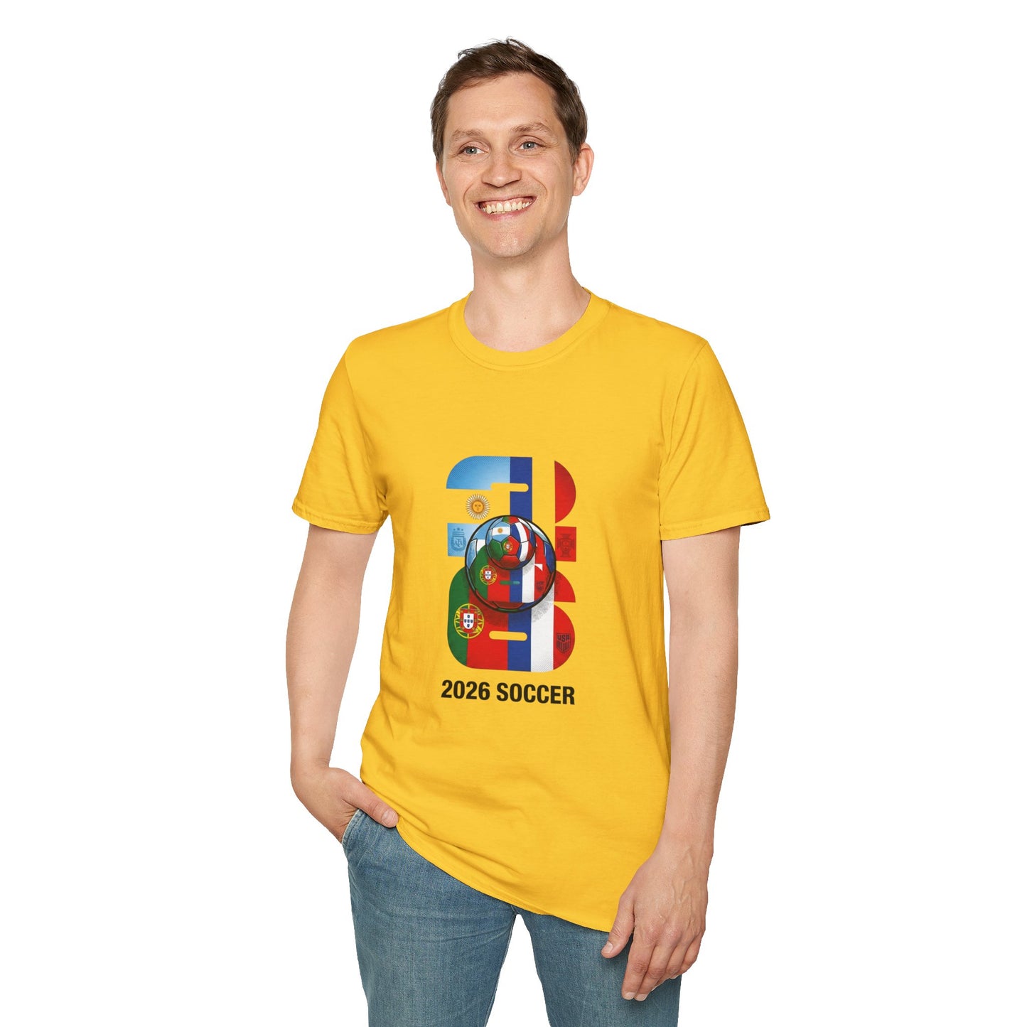 2026 Soccer World Flags T-Shirt | Football Tournament Graphic Tee