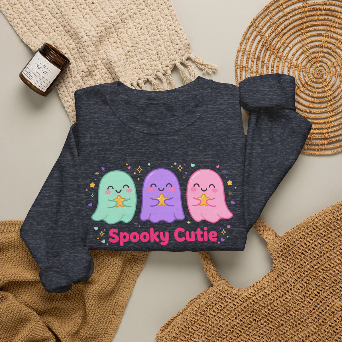 Spooky Cutie Sweatshirt | Cute Pastel Halloween Ghost Crewneck