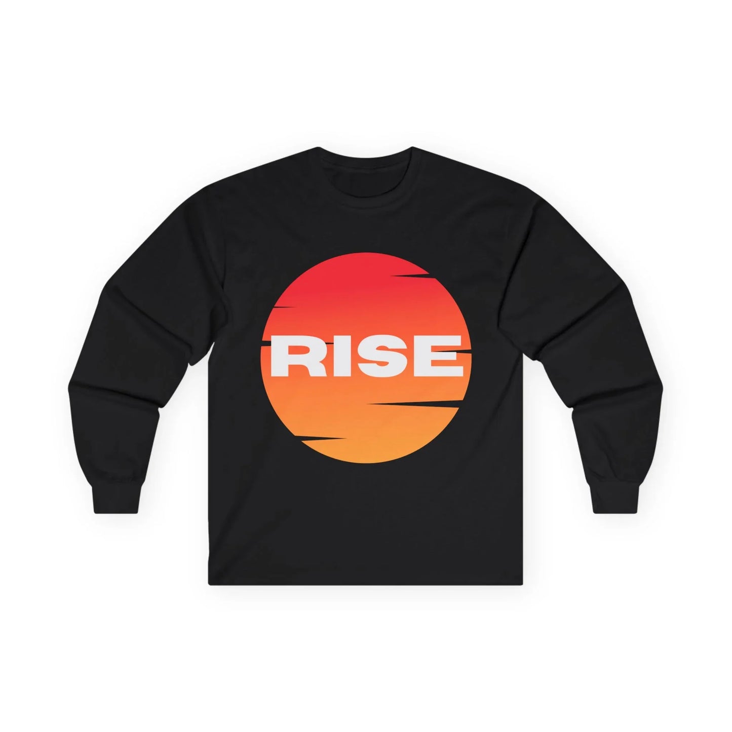 Sunrise RISE Long Sleeve Tee - Motivational Unisex Cotton Shirt for Inspiration - RizQ Life 