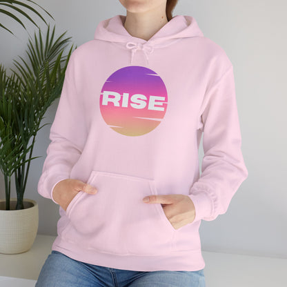 Women's Rise Graphic Hoodie - Cozy & Inspirational Sweatshirt