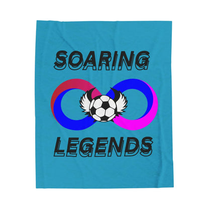 Soaring Legends Soccer Blanket - Cozy Sports Throw for Kids, Team Gift, Football Lovers Decor, Soft Plush Home Accessory - RizQ Life 