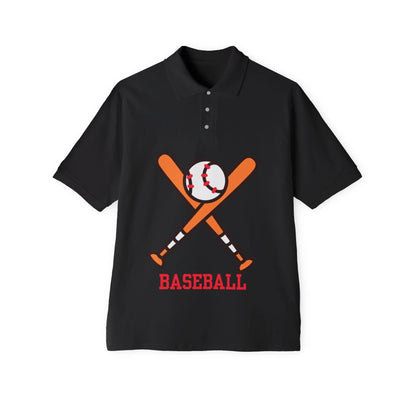 Men's Polo Tee - Baseball Piqué Polo for Casual Sports - RizQ Life 