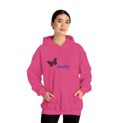 Butterfly Sunday Hoodie Sweatshirt For Women