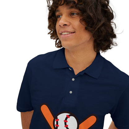 Men's Polo Tee - Baseball Piqué Polo