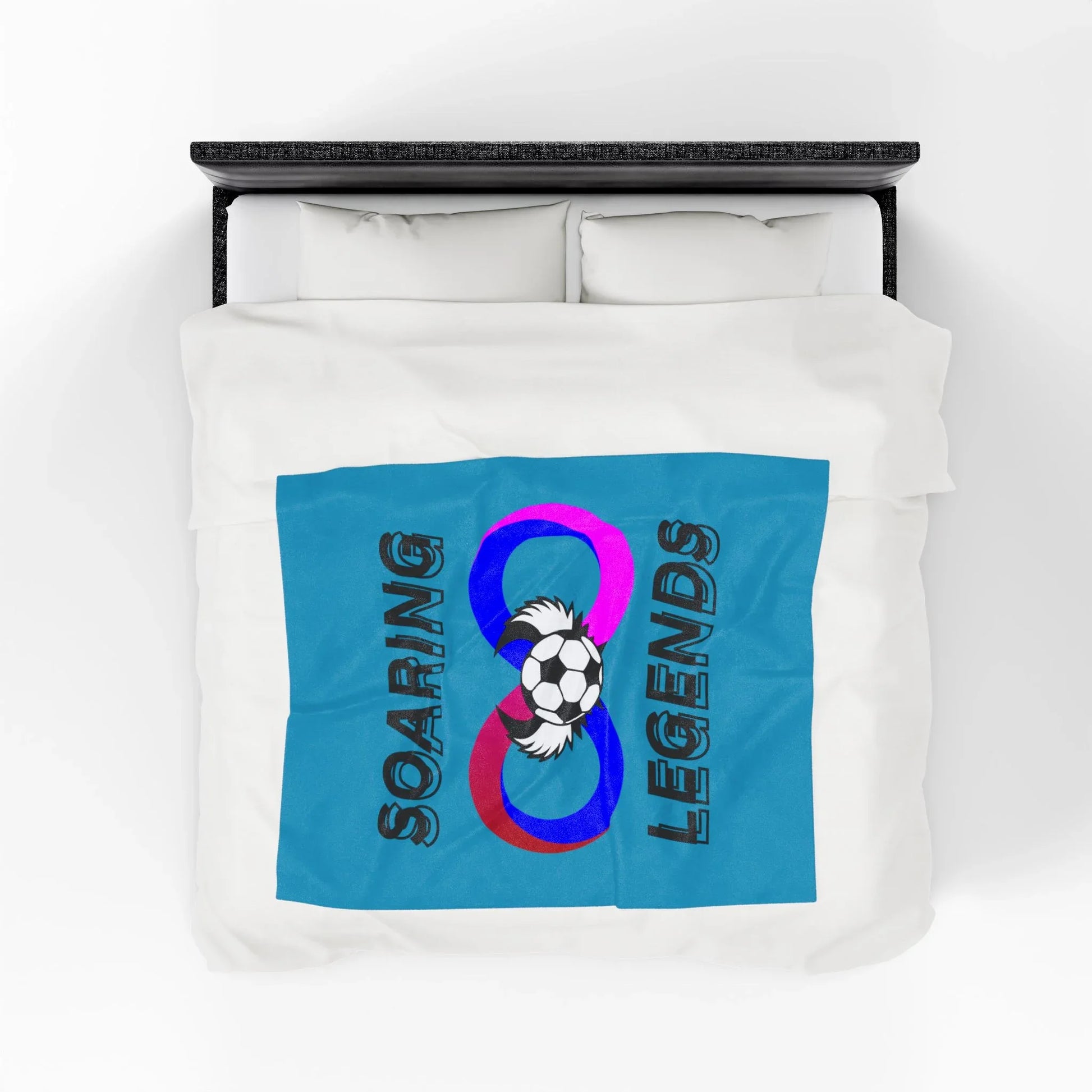 Soaring Legends Soccer Blanket - Cozy Sports Throw for Kids, Team Gift, Football Lovers Decor, Soft Plush Home Accessory - RizQ Life 