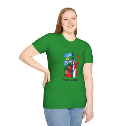 2026 Soccer World Flags T-Shirt | Football Tournament Graphic Tee