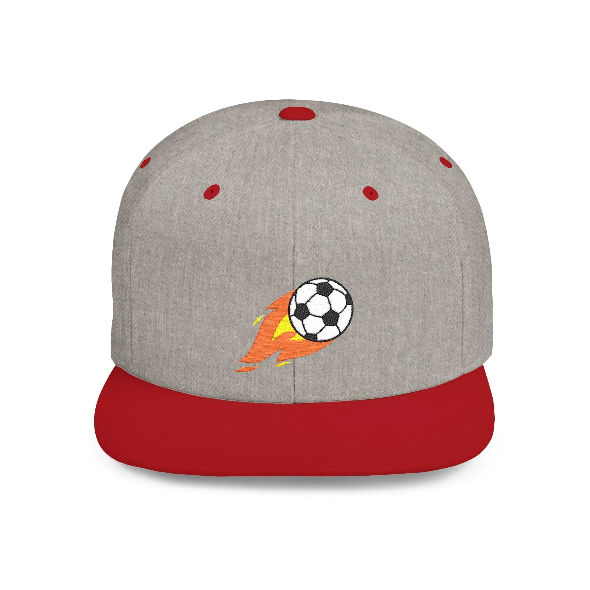 Soccer Ball Flat Bill Snapback Hat - Stylish Snapback Cap for Casual Outfits and Streetwear - RizQ Life 