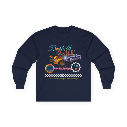Drive & Roar Long Sleeve Tee - Car Enthusiast Gift