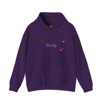 Butterfly Sunday Hoodie Sweatshirt For Women