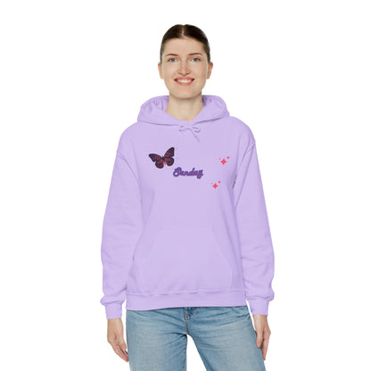 Butterfly Sunday Hoodie Sweatshirt For Women