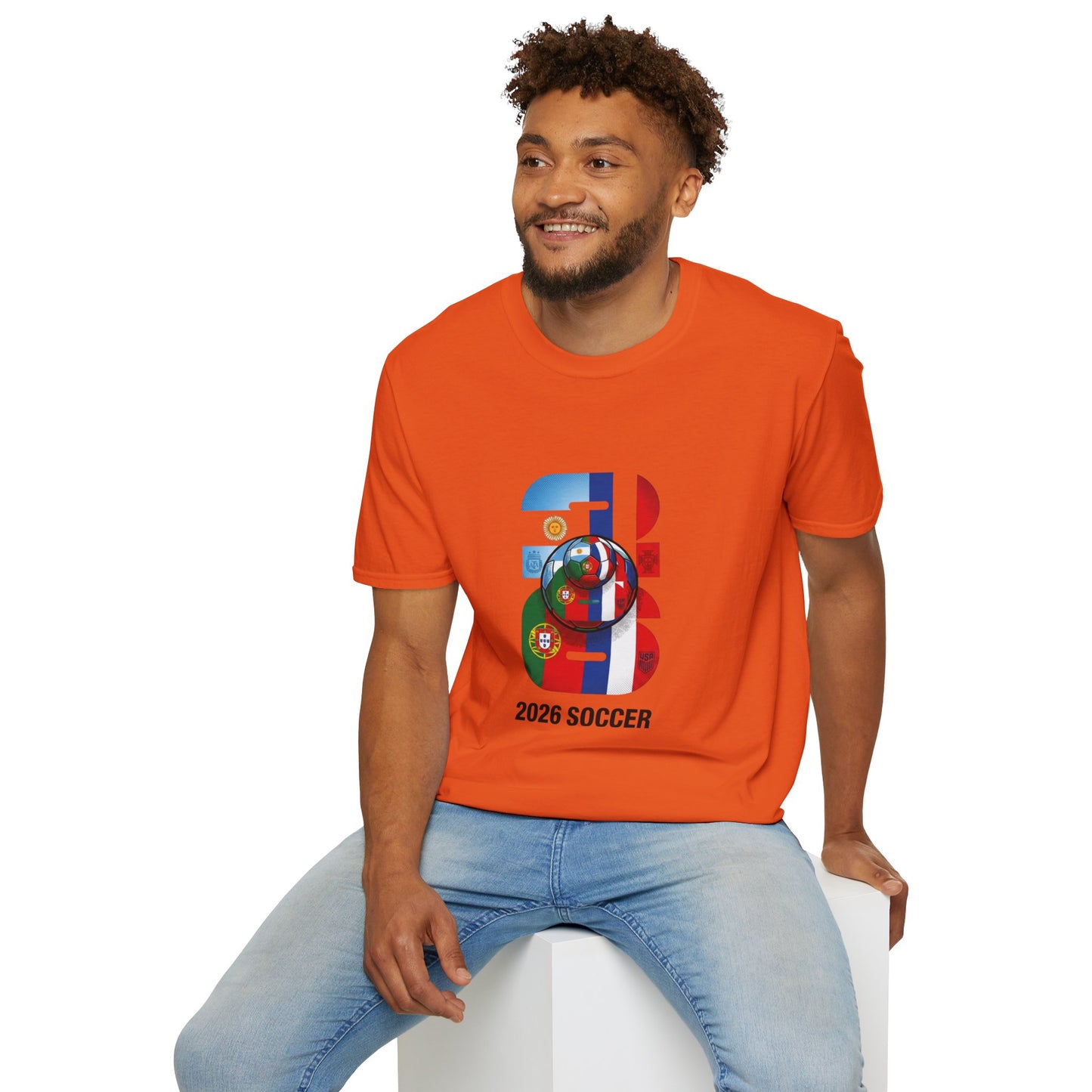 2026 Soccer World Flags T-Shirt | Football Tournament Graphic Tee