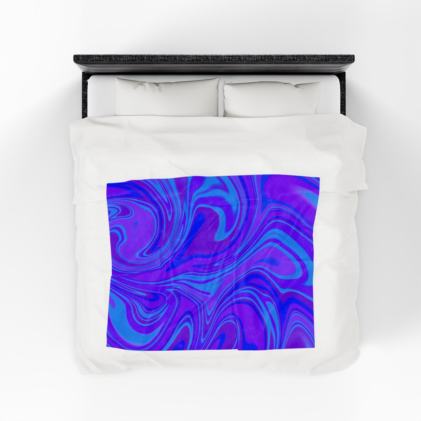 Velveteen Plush Blanket - Vibrant Abstract Cozy Throw for Home Decor