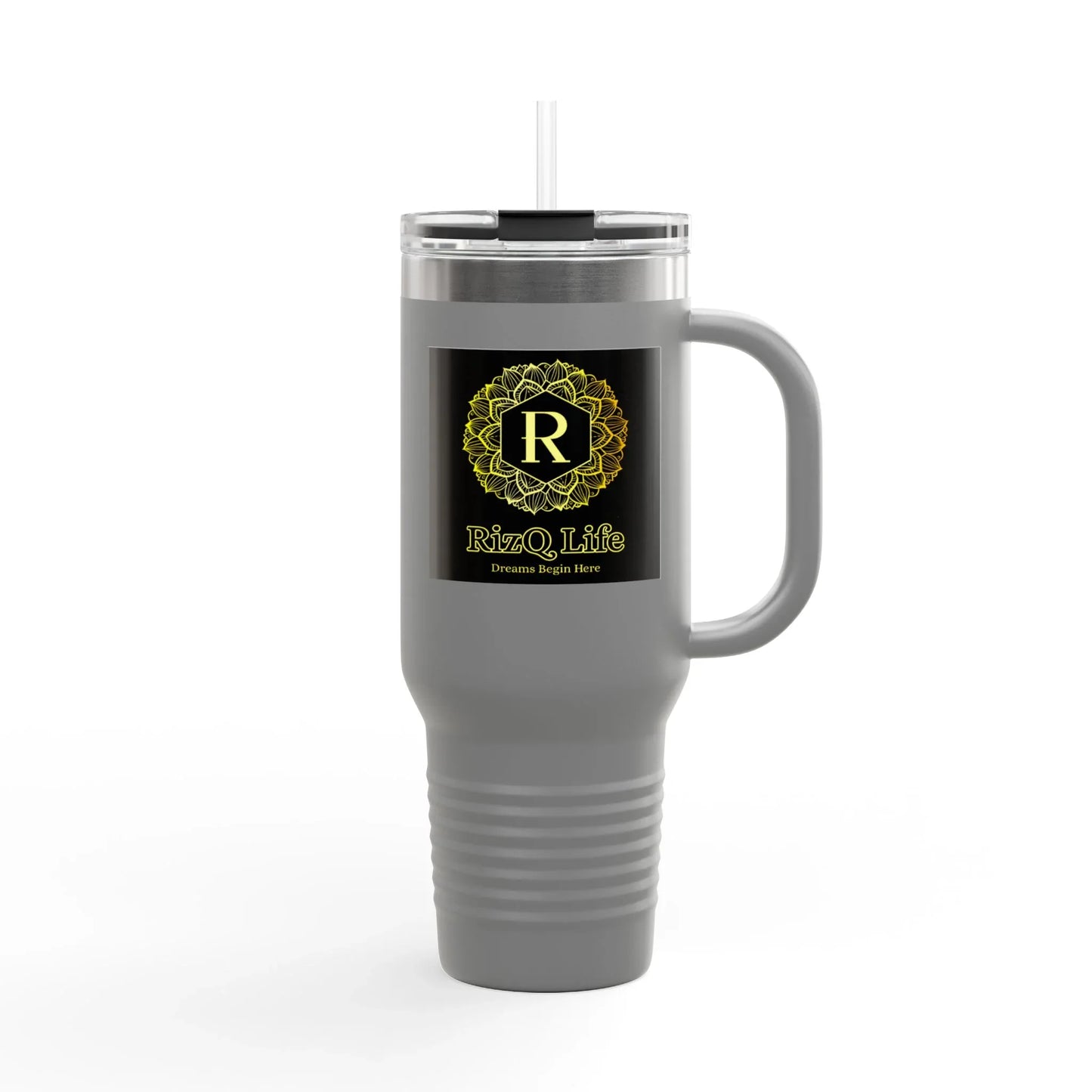 RizQ Life 40oz Insulated Travel Tumbler with Handle