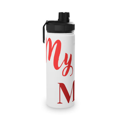 Floral Stainless Steel Water Bottle with Sports Lid - Perfect Gift for Mom