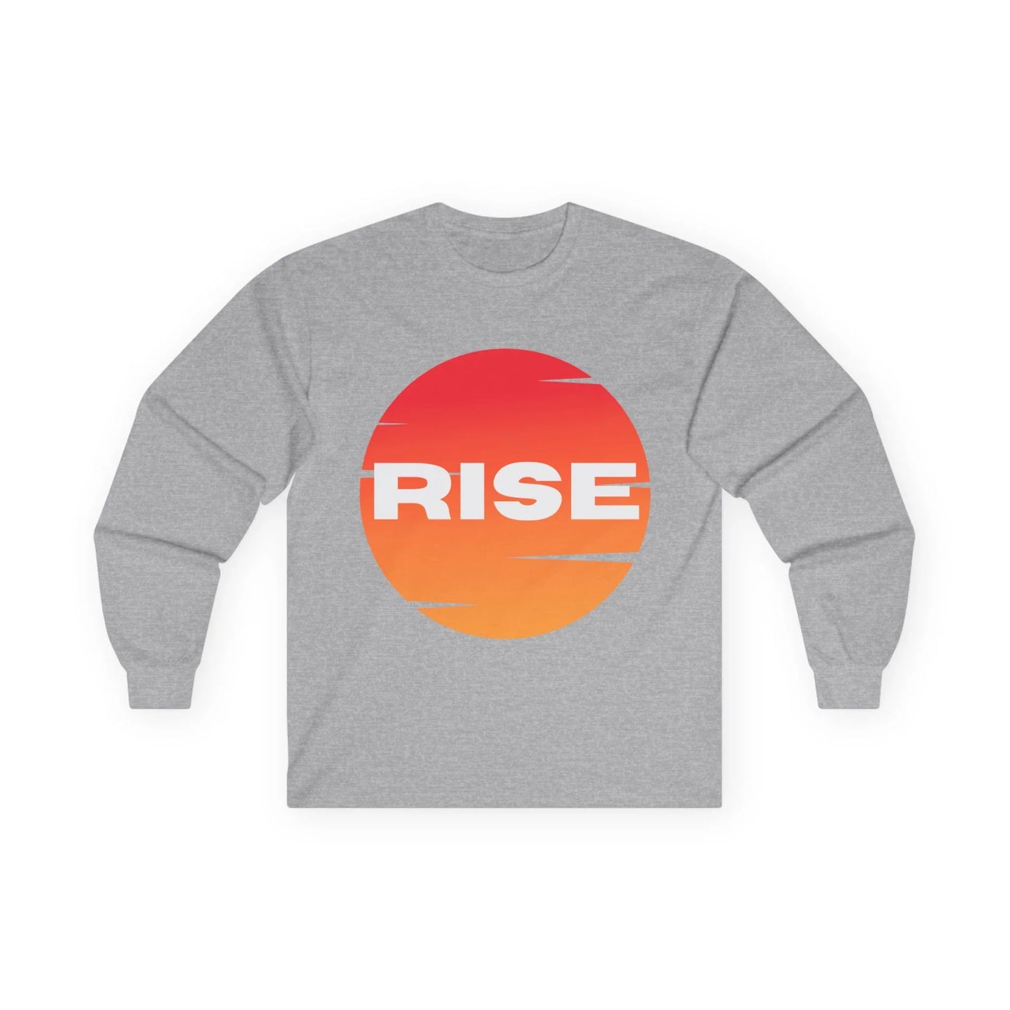 Sunrise RISE Long Sleeve Tee - Motivational Unisex Cotton Shirt for Inspiration - RizQ Life 