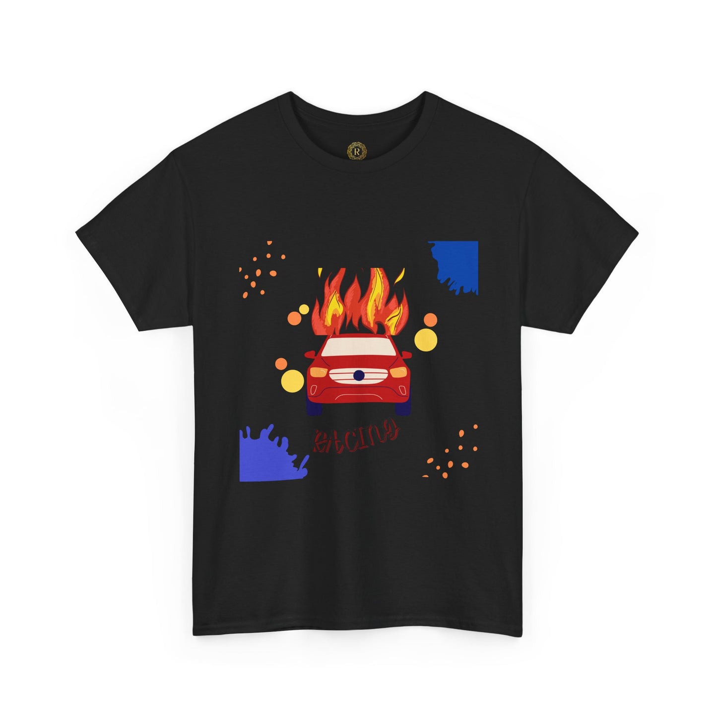 Unisex Racing Graphic T-Shirt – Heavy Cotton Car Racing Tee for Men & Women, Casual Motorsport Fan Shirt, Short Sleeve Top, Sizes S-5XL