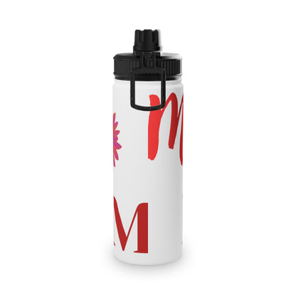 Floral Stainless Steel Water Bottle with Sports Lid - Perfect Gift for Mom