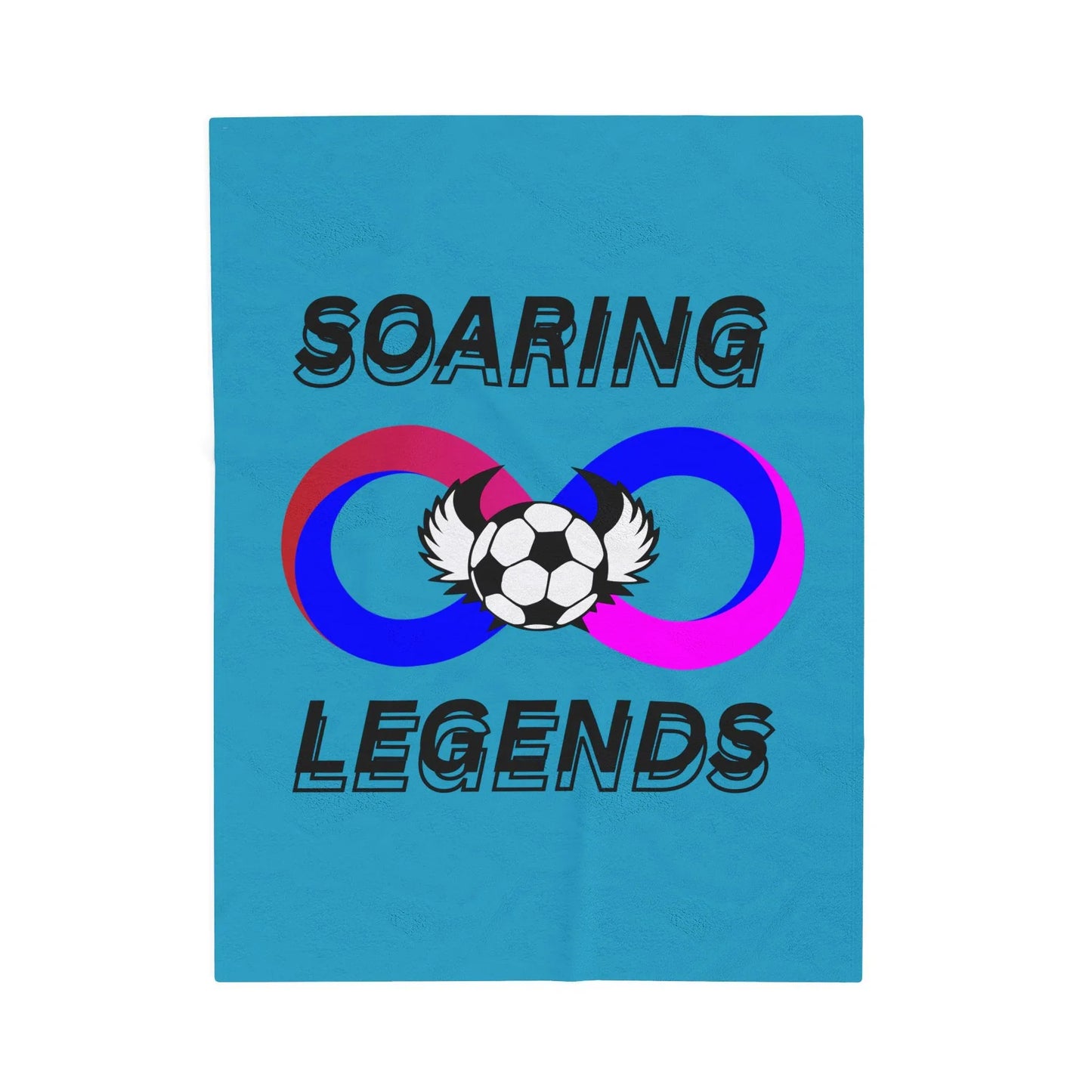 Soaring Legends Soccer Blanket - Cozy Sports Throw for Kids, Team Gift, Football Lovers Decor, Soft Plush Home Accessory - RizQ Life 