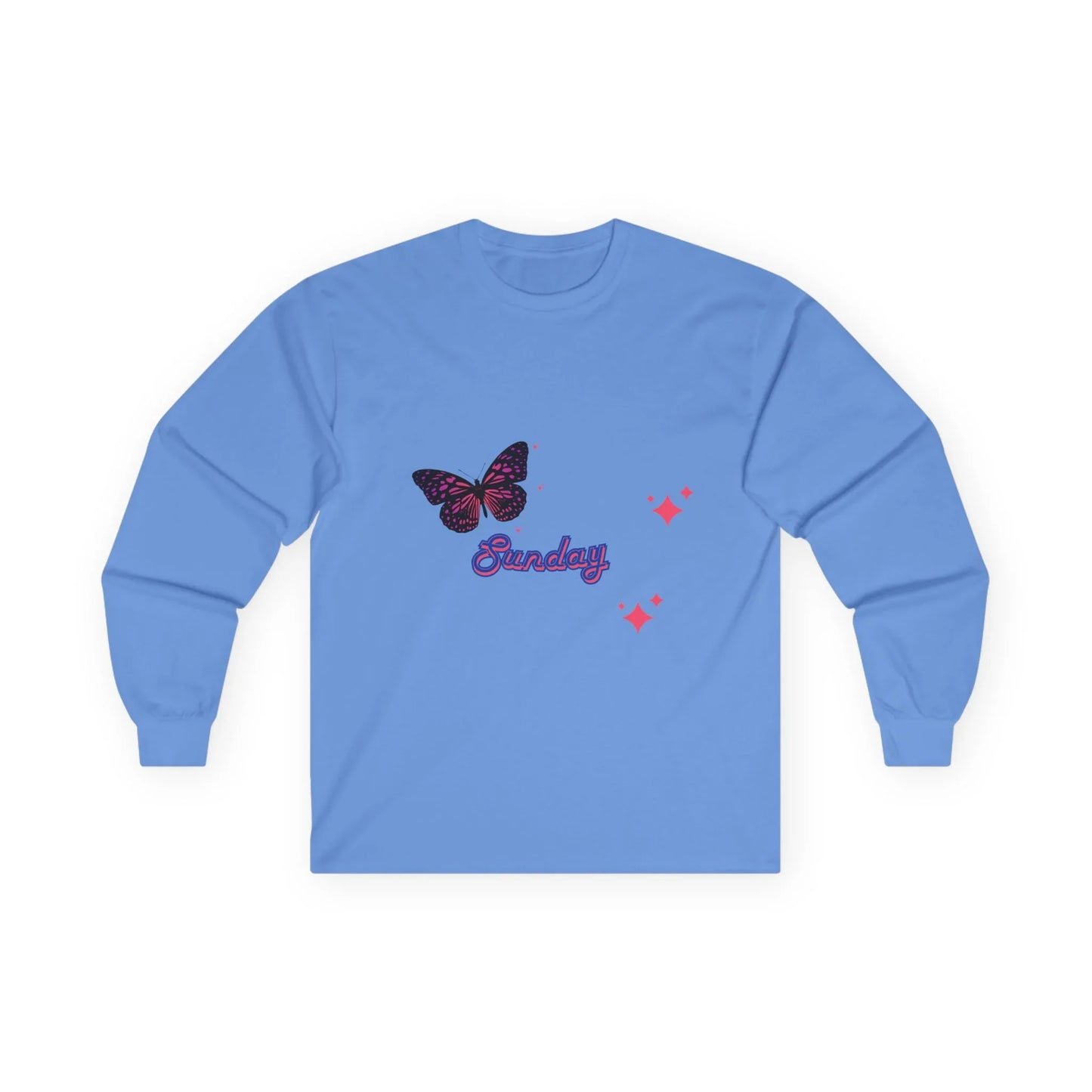 Butterfly Sunday Long Sleeve Tee - Unisex Ultra Cotton Shirt - RizQ Life 
