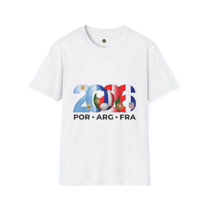 2026 Soccer Unisex Shirt | POR ARG FRA USA Football Tee