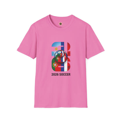 2026 Soccer World Flags T-Shirt | Football Tournament Graphic Tee