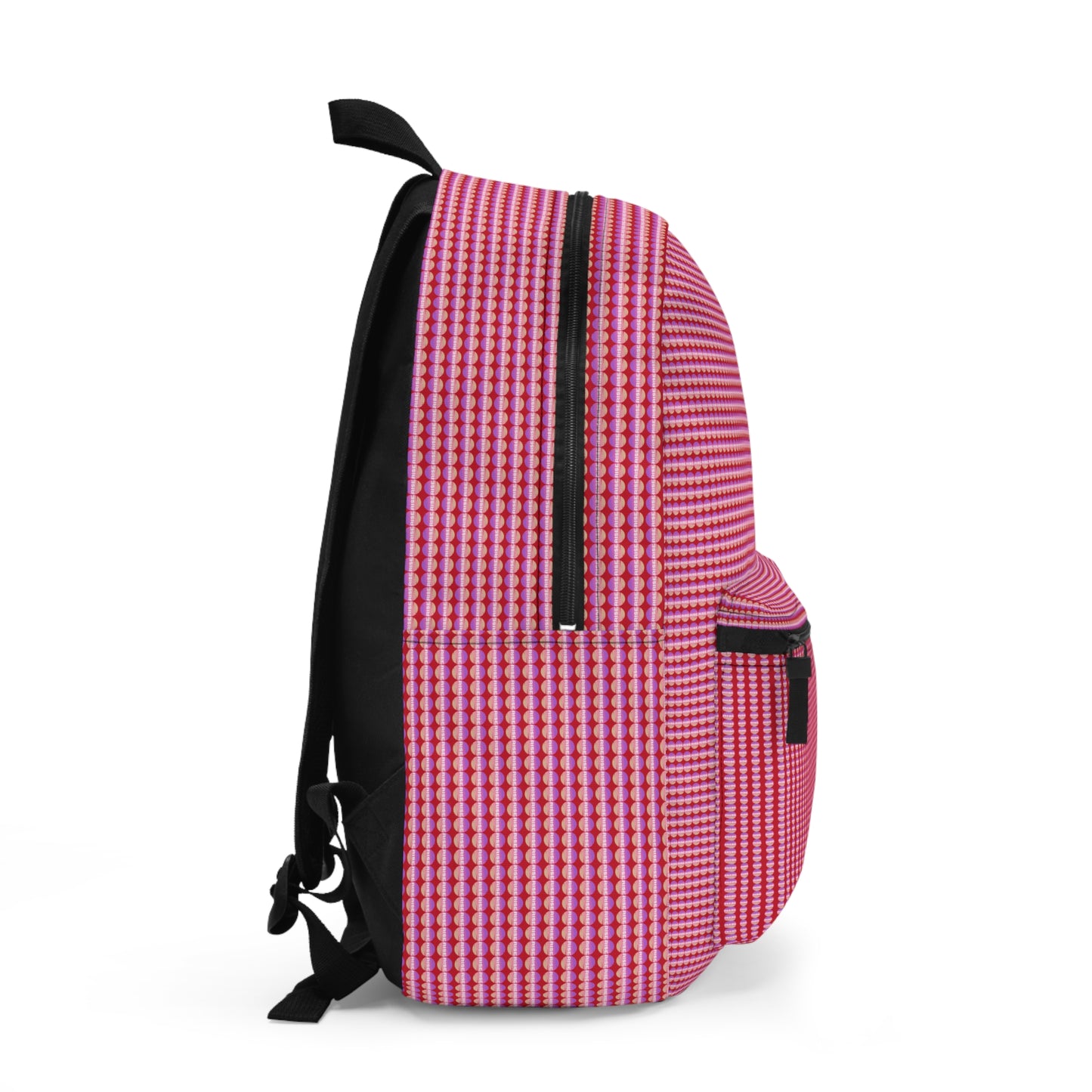 Chic Pink Checkered Backpack | Trendy School Bag, Stylish Travel Pack, Perfect for Teens & Gifts