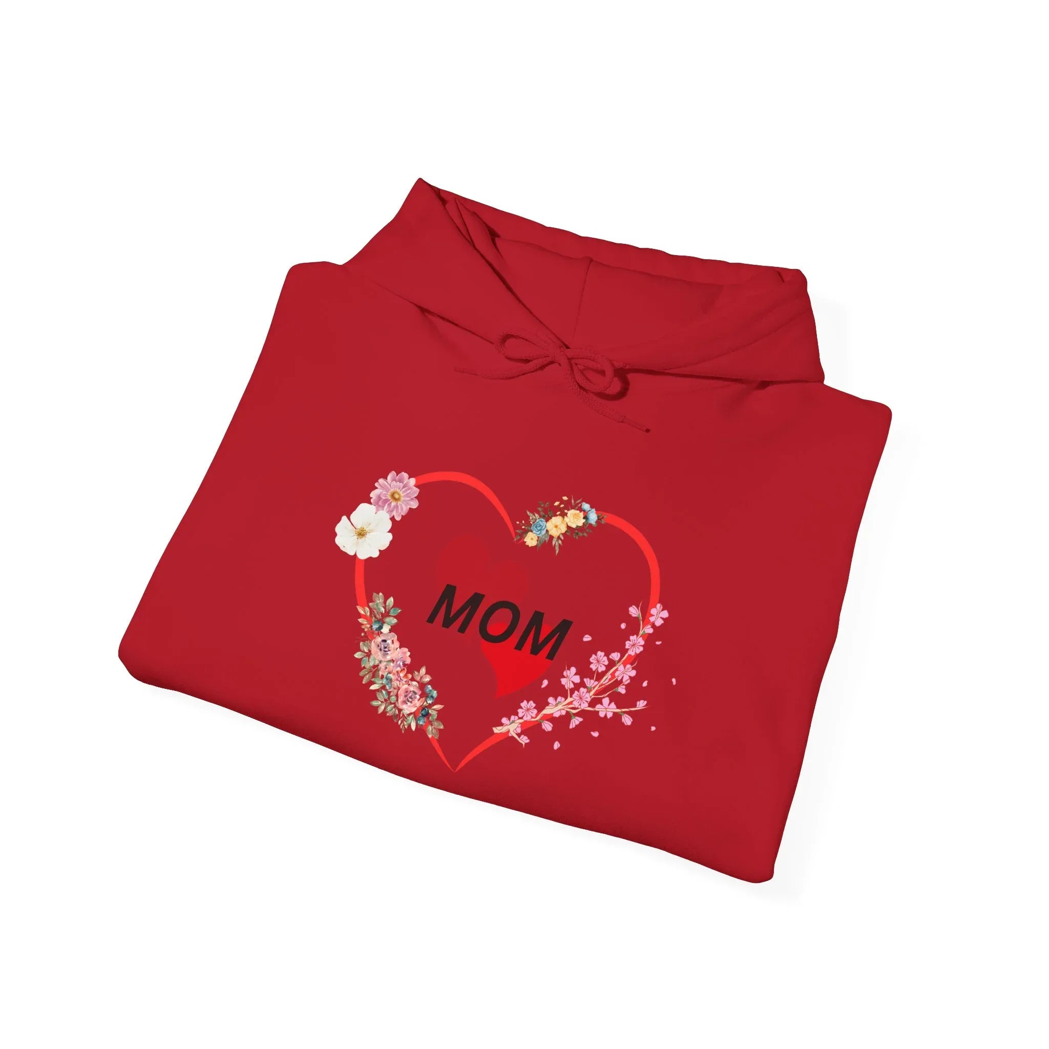 Mom Love Hoodie - Floral Heart Design - Perfect Gift for Mother's Day - RizQ Life 