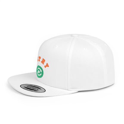 Retry Vintage Flat Bill Snapback Cap – Adjustable streetwear hat for men & women. Ideal gift for casual fashion, festivals, and urban style.