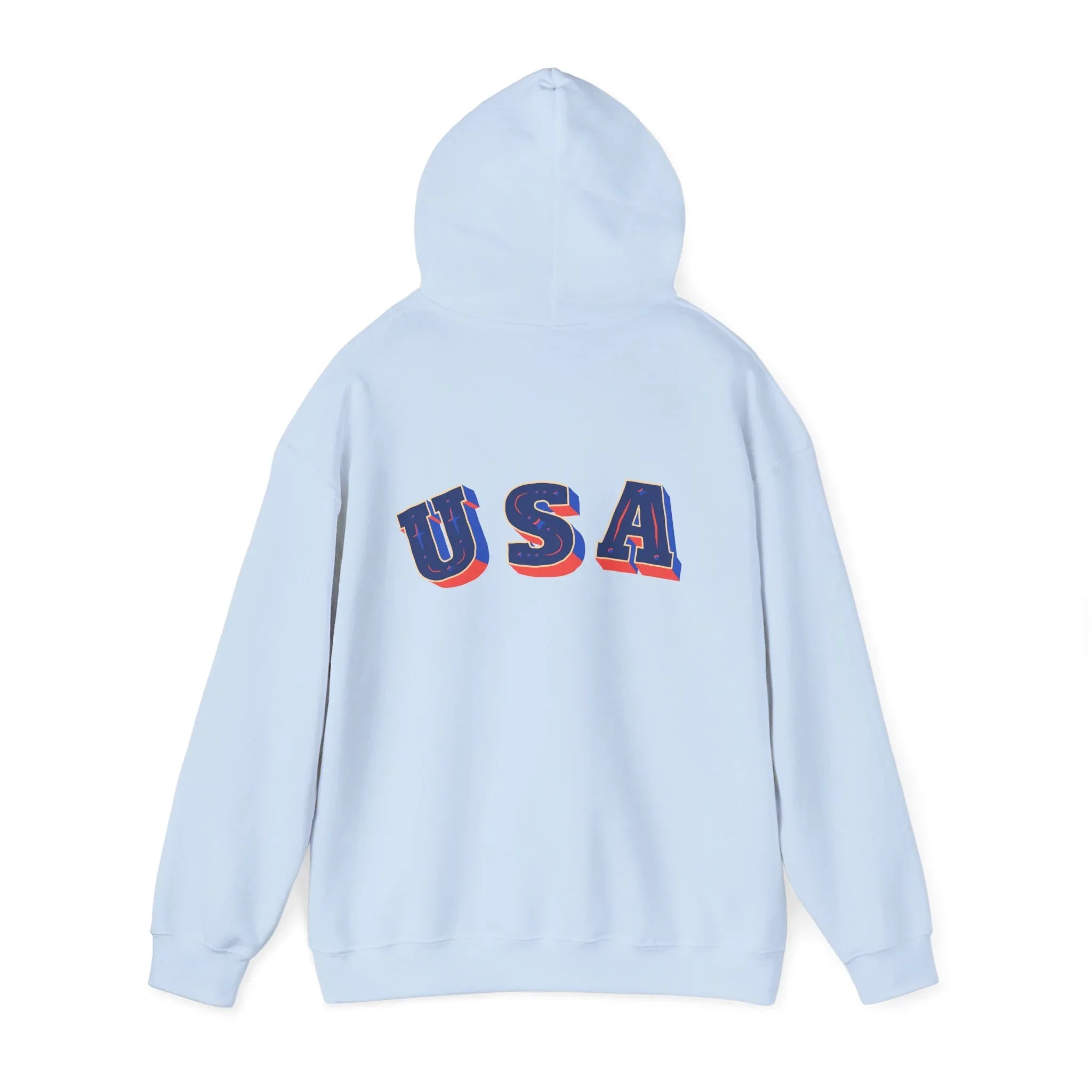 Men's Patriotic Hoodie - Double American Flag Graphic - RizQ Life 