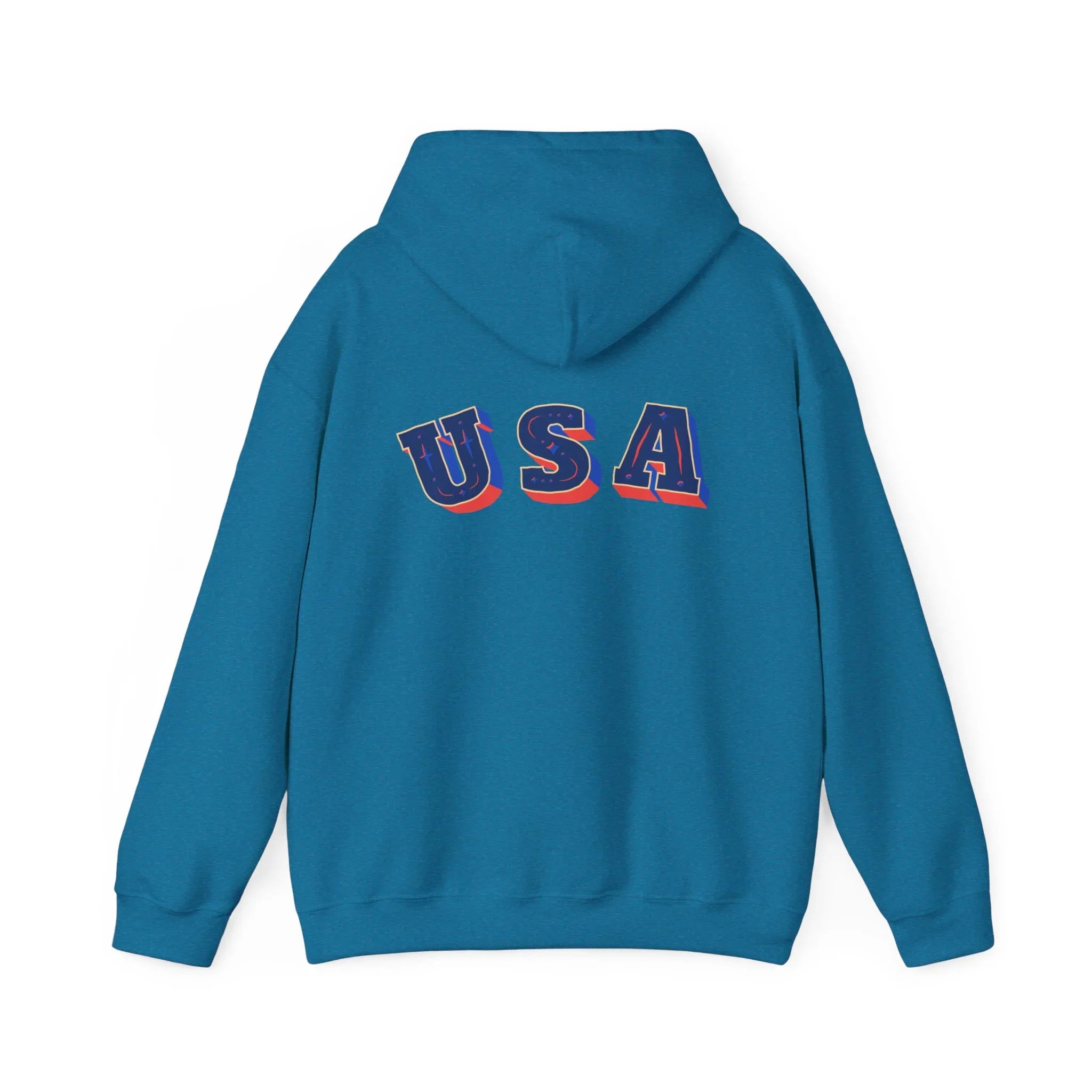 Men's Patriotic Hoodie - Double American Flag Graphic - RizQ Life 