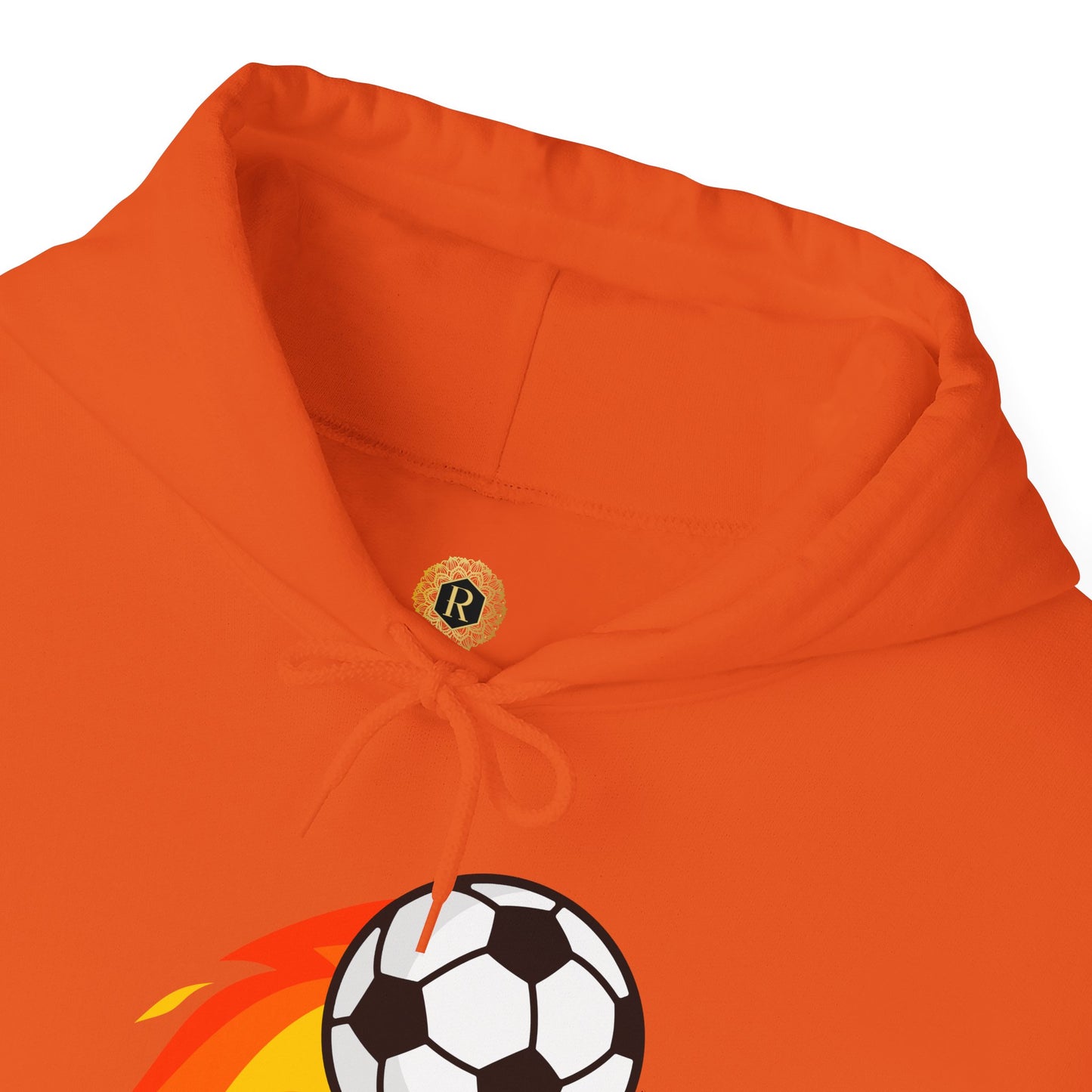 Soccer Fire Ball Hoodie - Men's Heavy Blend Hooded Sweatshirt