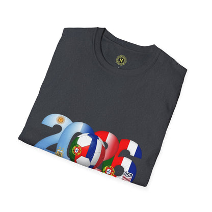 2026 Soccer Unisex Shirt | POR ARG FRA USA Football Tee
