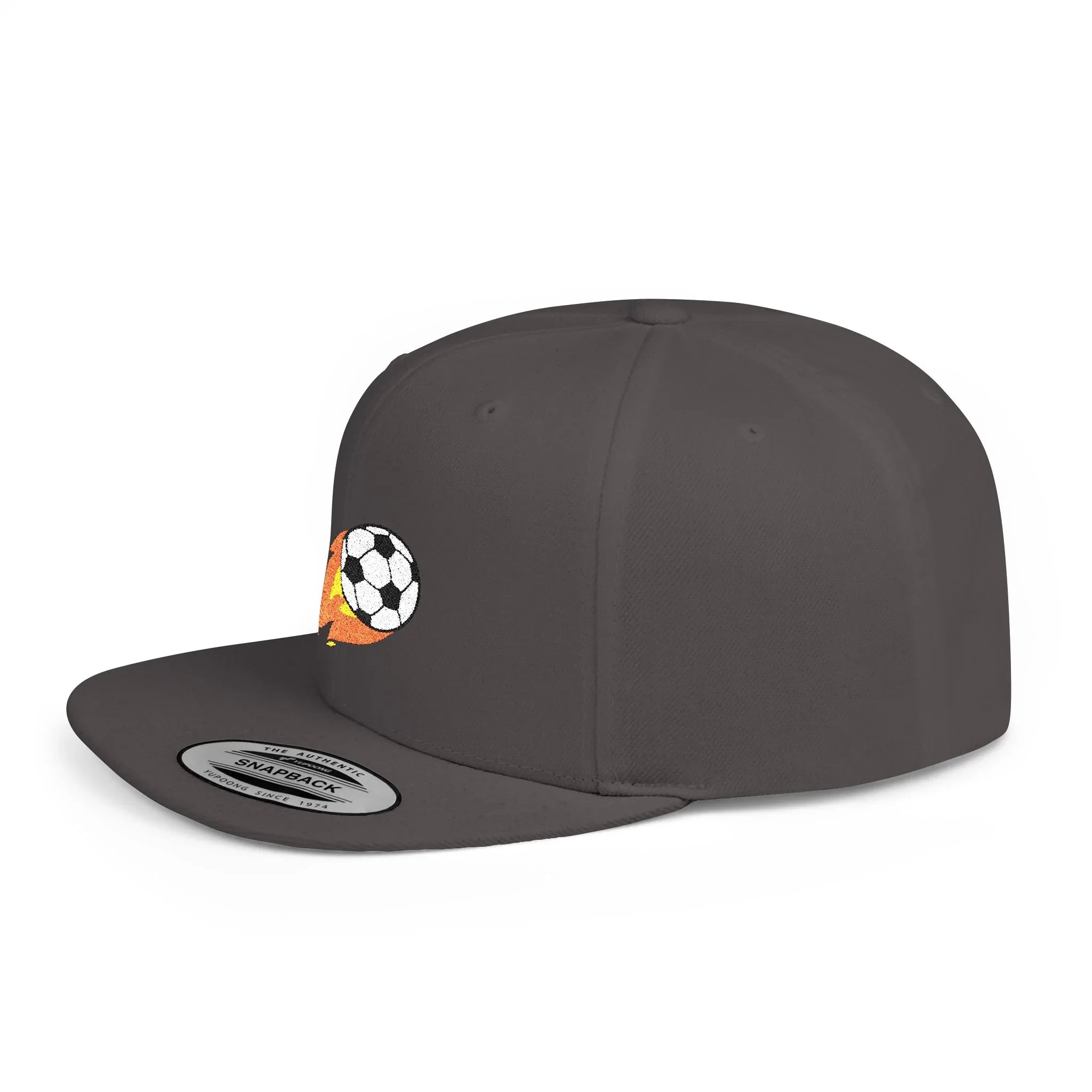 Soccer Ball Flat Bill Snapback Hat - Stylish Snapback Cap for Casual Outfits and Streetwear - RizQ Life 