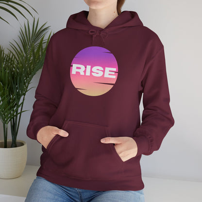 Women's Rise Graphic Hoodie - Cozy & Inspirational Sweatshirt