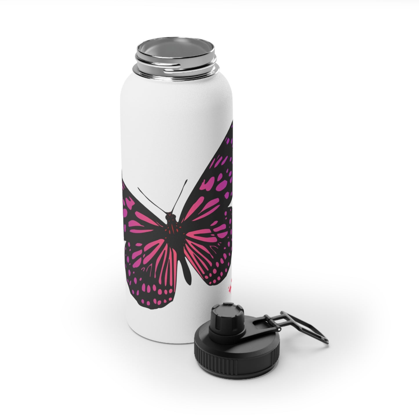 Butterfly Stainless Steel Water Bottle