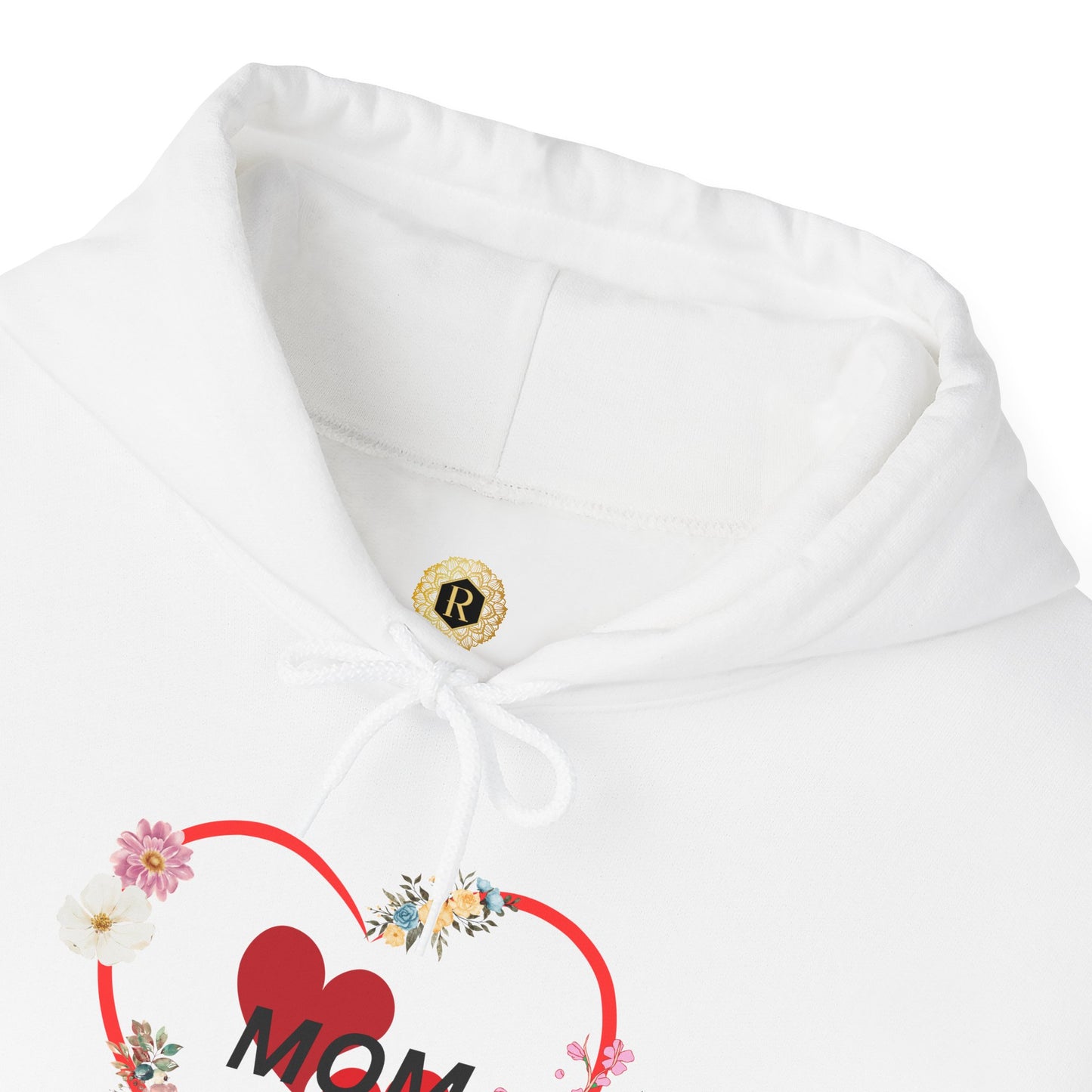 Mom Love Hoodie - Floral Heart Design - Perfect Gift for Mother's Day