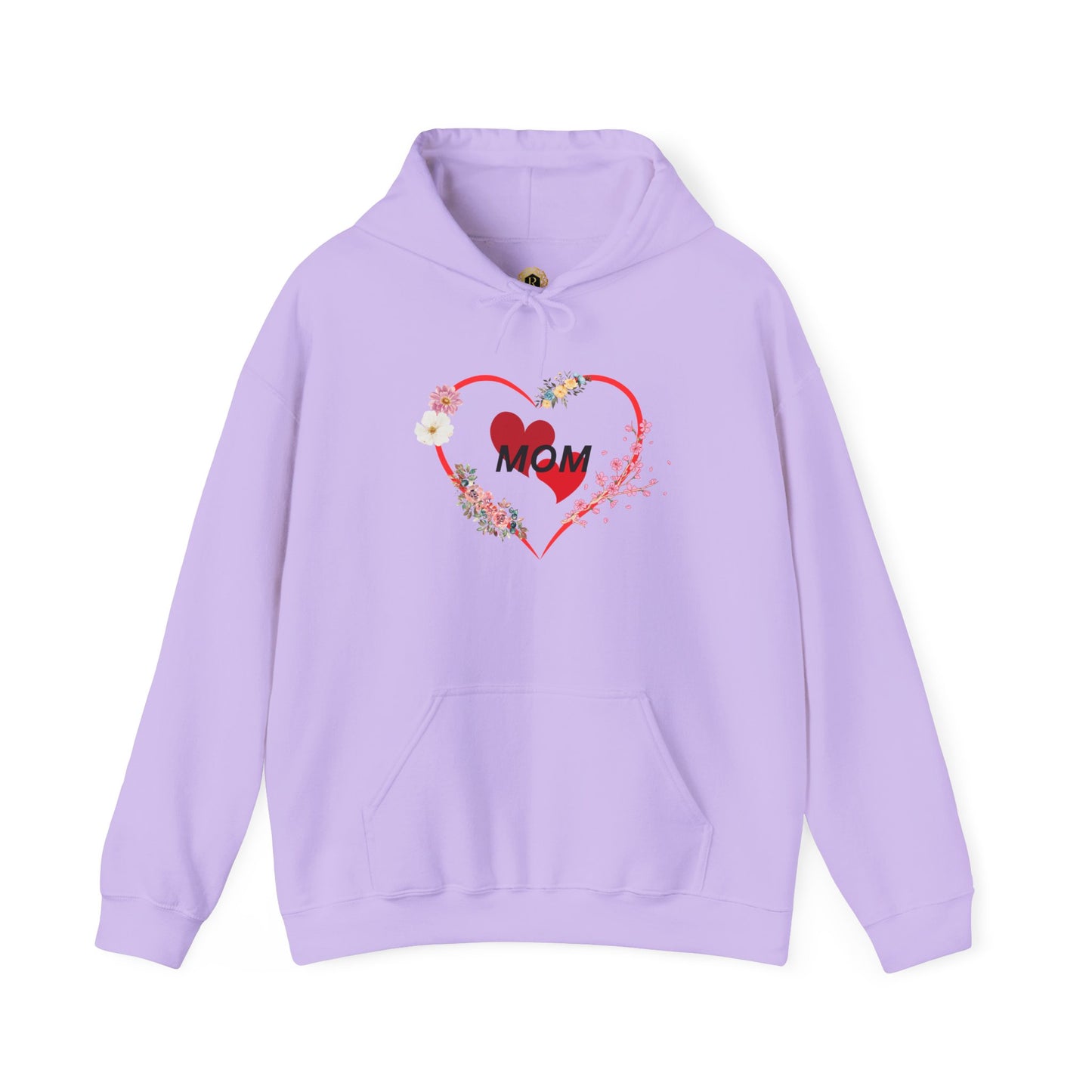 Mom Love Hoodie - Floral Heart Design - Perfect Gift for Mother's Day