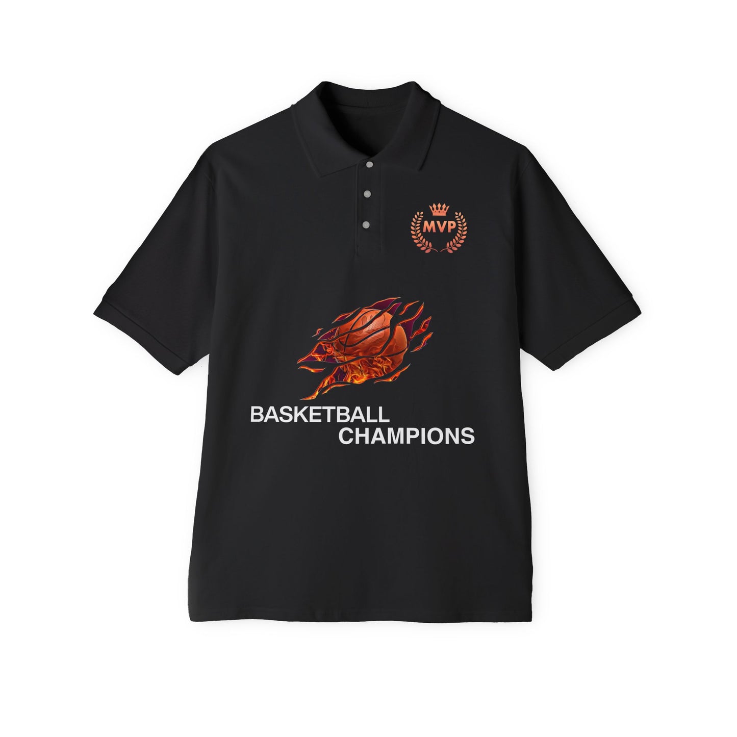Basketball Pique Polo T- shirt