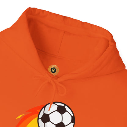 Soccer Fire Ball Hoodie - Men's Heavy Blend Hooded Sweatshirt