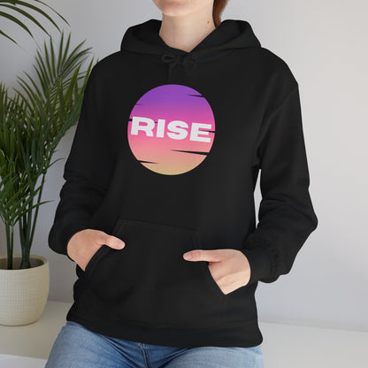 Women's Rise Graphic Hoodie - Cozy & Inspirational Sweatshirt