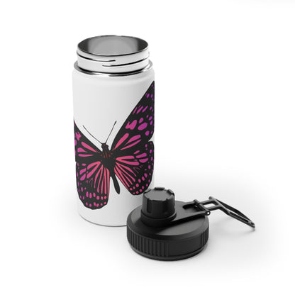 Butterfly Stainless Steel Water Bottle